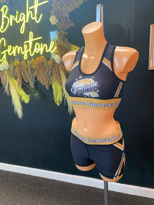 Gemstone Crop Top & Shorts Set